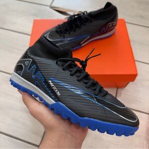 NIKE ZOOM SUPERFLY 9 ACADEMY TF BLACK/CHROME-HYPER ROYAL